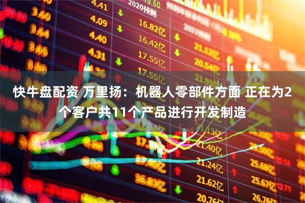 快牛盘配资 万里扬：机器人零部件方面 正在为2个客户共11个产品进行开发制造